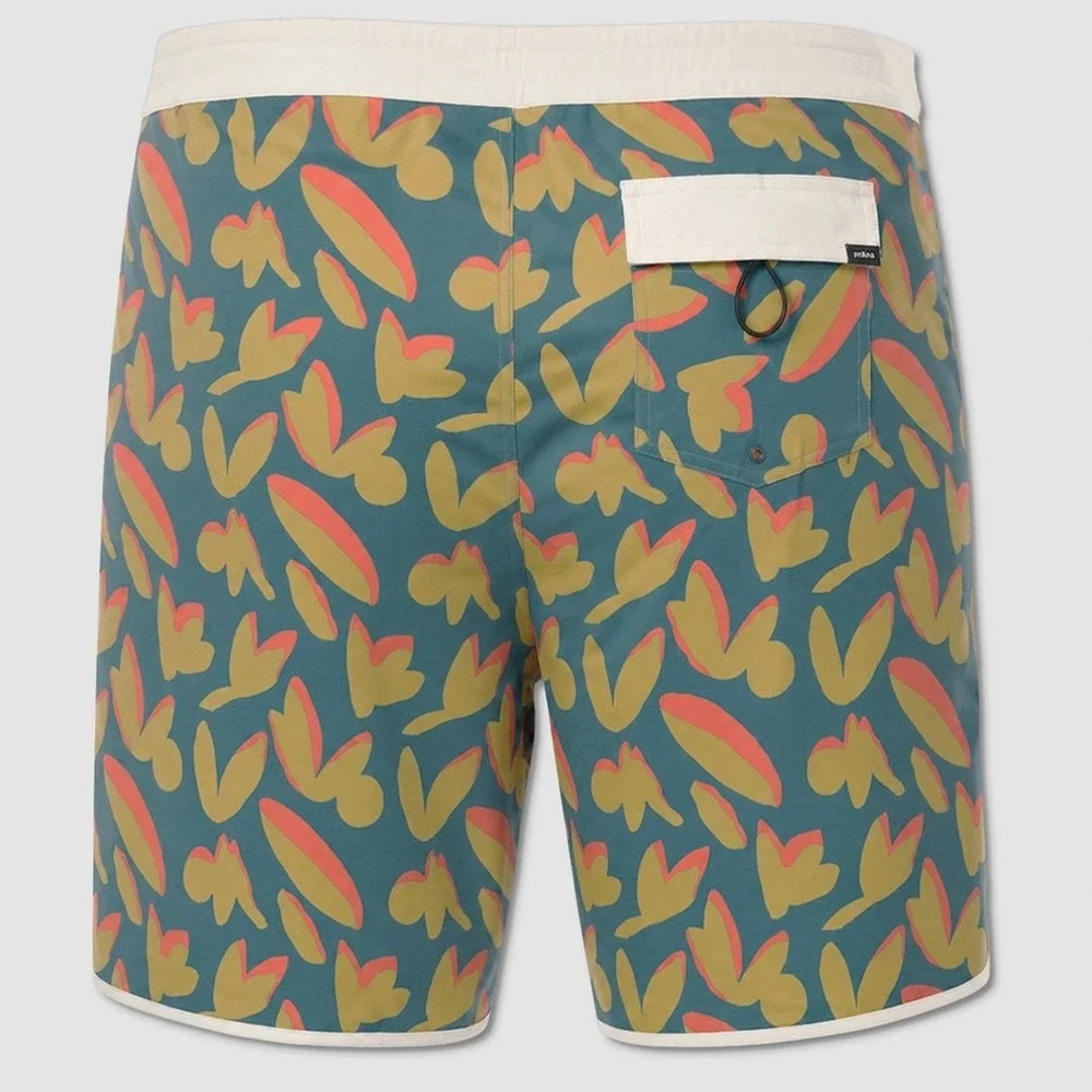 Prana Vintage Board Shorts - NWT Mens Size 40 Catalina Indo Disco - #49812-M3